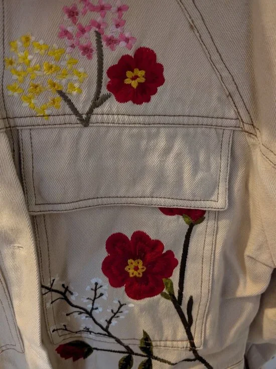 NWT Anthropologie Embroidered Floral Jacket | Size Small - Picture 6 of 12